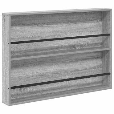 vidaXL Ράφι Περιοδικών με ράφι Γκρίζο Σονομα 100x12x70 εκ 1 τεμ.
