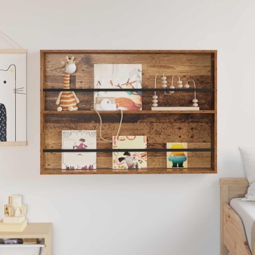 vidaXL Ράφι Περιοδικών Παλιό ξύλο 100x12x70cm Επεξεργασμένο Ξύλο 1 τεμ.