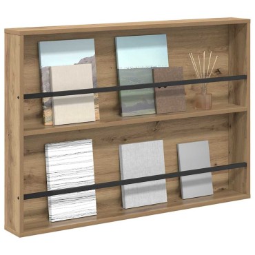 vidaXL Ράφι Περιοδικών Artisan Oak 100x12x70cm Επεξεργασμένο Ξύλο 1 τεμ.