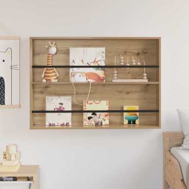 vidaXL Ράφι Περιοδικών Artisan Oak 100x12x70cm Επεξεργασμένο Ξύλο 1 τεμ.