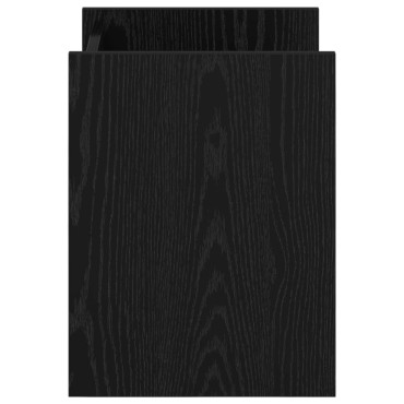 vidaXL Ράφι Περιοδικών Μαύρη Οξυά 35x35x45cm Επεξεργασμένο Ξύλο 1 τεμ.