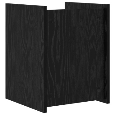 vidaXL Ράφι Περιοδικών Μαύρη Οξυά 35x35x45cm Επεξεργασμένο Ξύλο 1 τεμ.