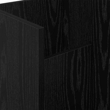 vidaXL Ράφι Περιοδικών Μαύρη Οξυά 35x35x45cm Επεξεργασμένο Ξύλο 1 τεμ.