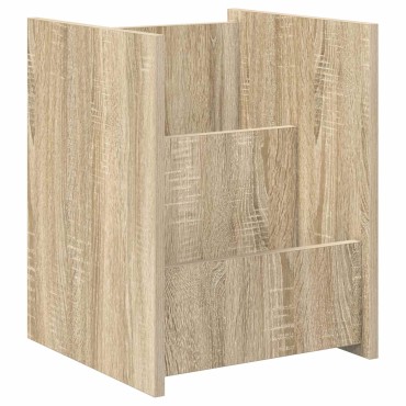vidaXL Ράφι Περιοδικών Δρύς Sonoma 35x35x45cm Επεξεργασμένο Ξύλο 1 τεμ.