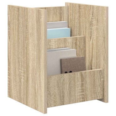 vidaXL Ράφι Περιοδικών Δρύς Sonoma 35x35x45cm Επεξεργασμένο Ξύλο 1 τεμ.
