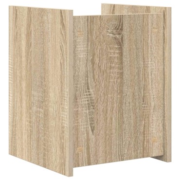 vidaXL Ράφι Περιοδικών Δρύς Sonoma 35x35x45cm Επεξεργασμένο Ξύλο 1 τεμ.