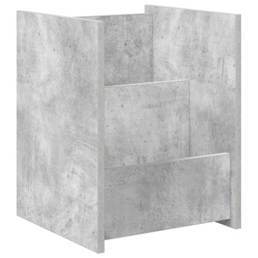vidaXL Ράφι Περιοδικών Γκρι Μπετόν 35x35x45cm Επεξεργασμένο Ξύλο 1 τεμ.