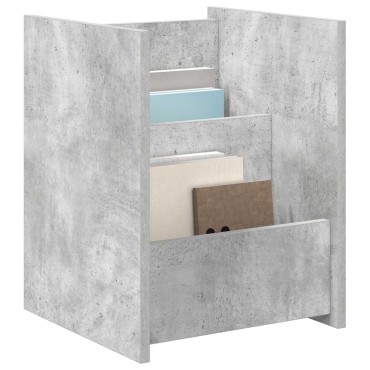 vidaXL Ράφι Περιοδικών Γκρι Μπετόν 35x35x45cm Επεξεργασμένο Ξύλο 1 τεμ.