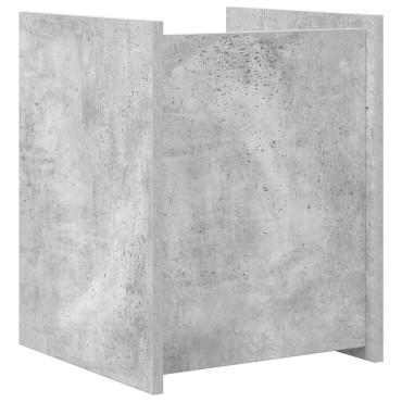 vidaXL Ράφι Περιοδικών Γκρι Μπετόν 35x35x45cm Επεξεργασμένο Ξύλο 1 τεμ.