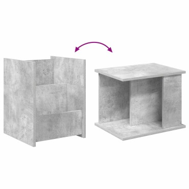 vidaXL Ράφι Περιοδικών Γκρι Μπετόν 35x35x45cm Επεξεργασμένο Ξύλο 1 τεμ.