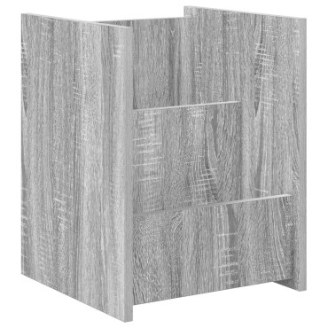vidaXL Ράφι Περιοδικών με ράφι Γκρίζο Σονομα 35x35x45 εκ 1 τεμ.