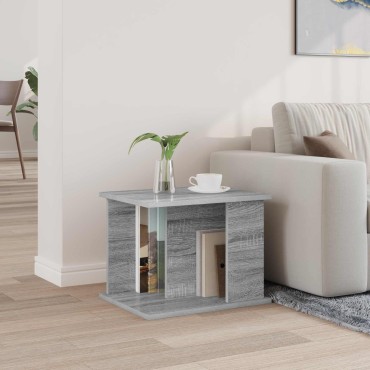 vidaXL Ράφι Περιοδικών με ράφι Γκρίζο Σονομα 35x35x45 εκ 1 τεμ.