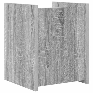 vidaXL Ράφι Περιοδικών με ράφι Γκρίζο Σονομα 35x35x45 εκ 1 τεμ.