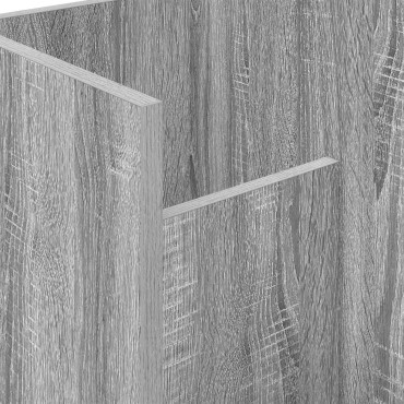 vidaXL Ράφι Περιοδικών με ράφι Γκρίζο Σονομα 35x35x45 εκ 1 τεμ.