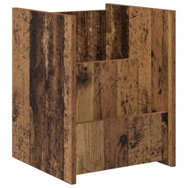 vidaXL Ράφι Περιοδικών Παλιό ξύλο 35x35x45cm Επεξεργασμένο Ξύλο 1 τεμ.
