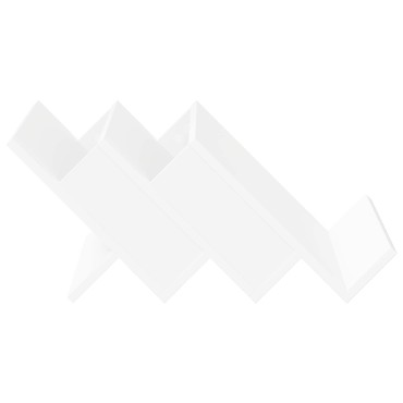 vidaXL Ράφι Περιοδικών Λευκό 53x40x28,5cm Επεξεργασμένο ξύλο 1 τεμ.