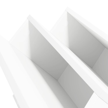 vidaXL Ράφι Περιοδικών Λευκό 53x40x28,5cm Επεξεργασμένο ξύλο 1 τεμ.