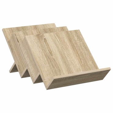 vidaXL Ράφι Περιοδικών με ράφι Δρύς Sonoma 53x40x28,5 εκ 1 τεμ.