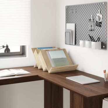 vidaXL Ράφι Περιοδικών με ράφι Δρύς Sonoma 53x40x28,5 εκ 1 τεμ.