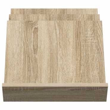 vidaXL Ράφι Περιοδικών με ράφι Δρύς Sonoma 53x40x28,5 εκ 1 τεμ.