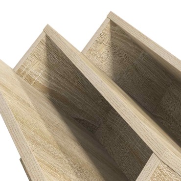 vidaXL Ράφι Περιοδικών με ράφι Δρύς Sonoma 53x40x28,5 εκ 1 τεμ.