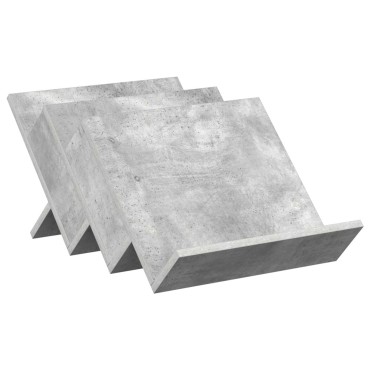 vidaXL Ράφι Περιοδικών με ράφι Γκρι Μπετόν 53x40x28,5 εκ 1 τεμ.