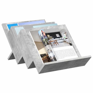 vidaXL Ράφι Περιοδικών με ράφι Γκρι Μπετόν 53x40x28,5 εκ 1 τεμ.