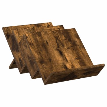 vidaXL Ράφι Περιοδικών με ράφι Καπνιστό Δρύς 53x40x28,5 εκ 1 τεμ.