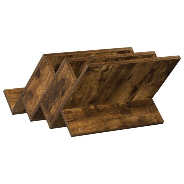 vidaXL Ράφι Περιοδικών με ράφι Καπνιστό Δρύς 53x40x28,5 εκ 1 τεμ.