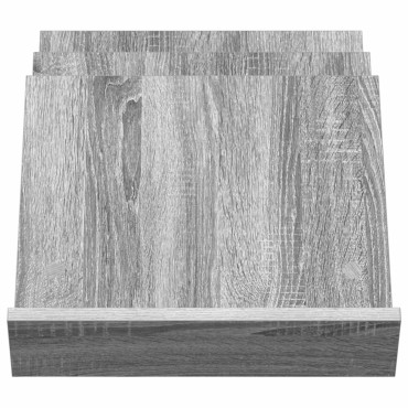 vidaXL Ράφι Περιοδικών με ράφι Γκρίζο Σονομα 53x40x28,5 εκ 1 τεμ.