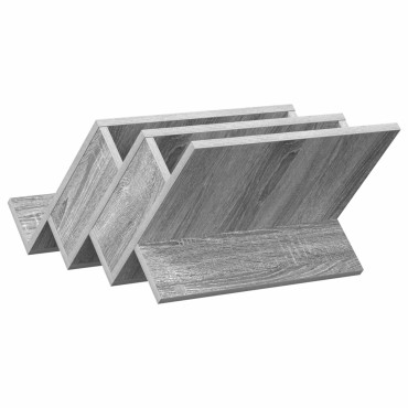 vidaXL Ράφι Περιοδικών με ράφι Γκρίζο Σονομα 53x40x28,5 εκ 1 τεμ.