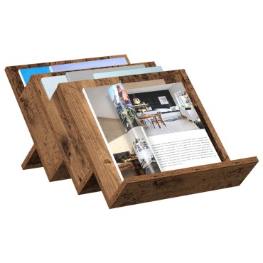 vidaXL Ράφι Περιοδικών Παλιό ξύλο 53x40x28,5cm Επεξεργασμένο Ξύλο 1 τεμ.
