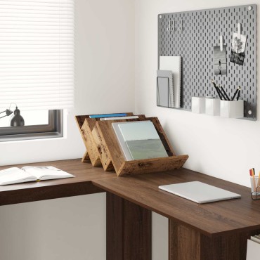 vidaXL Ράφι Περιοδικών Παλιό ξύλο 53x40x28,5cm Επεξεργασμένο Ξύλο 1 τεμ.