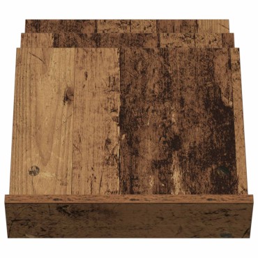 vidaXL Ράφι Περιοδικών Παλιό ξύλο 53x40x28,5cm Επεξεργασμένο Ξύλο 1 τεμ.