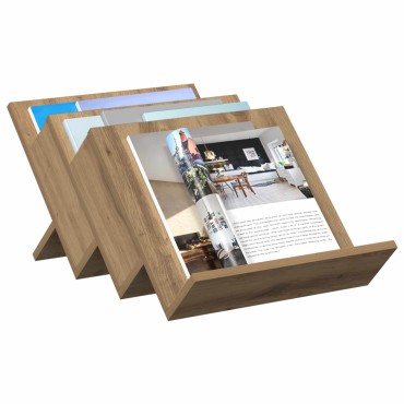 vidaXL Ράφι Περιοδικών με ράφι Artisan Oak 53x40x28,5 εκ 1 τεμ.