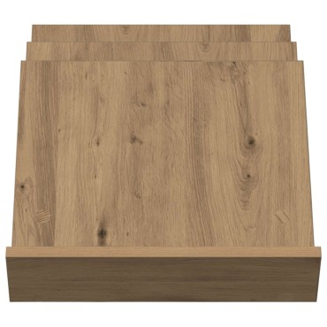 vidaXL Ράφι Περιοδικών με ράφι Artisan Oak 53x40x28,5 εκ 1 τεμ.