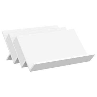 vidaXL Ράφι Περιοδικών Λευκό 65x53x28,5cm Επεξεργασμένο ξύλο 1 τεμ.