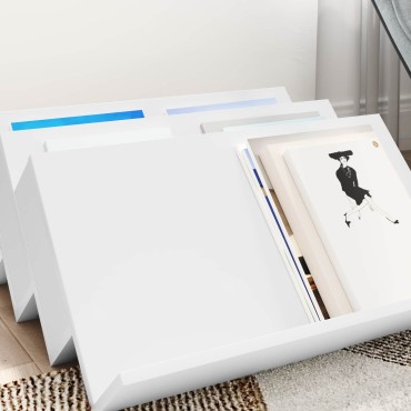 vidaXL Ράφι Περιοδικών Λευκό 65x53x28,5cm Επεξεργασμένο ξύλο 1 τεμ.