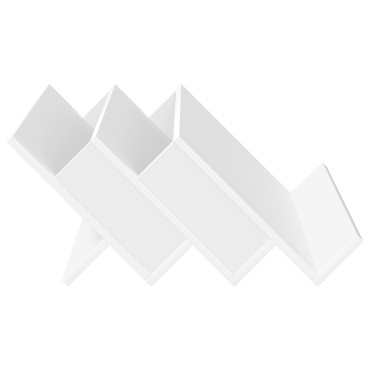 vidaXL Ράφι Περιοδικών Λευκό 65x53x28,5cm Επεξεργασμένο ξύλο 1 τεμ.