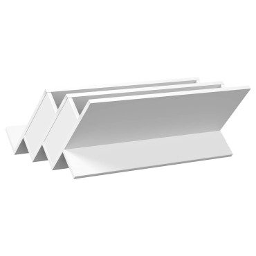 vidaXL Ράφι Περιοδικών Λευκό 65x53x28,5cm Επεξεργασμένο ξύλο 1 τεμ.