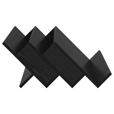 vidaXL Ράφι Περιοδικών Μαύρη Οξυά 65x53x28,5cm Επεξεργασμένο Ξύλο 1 τεμ.