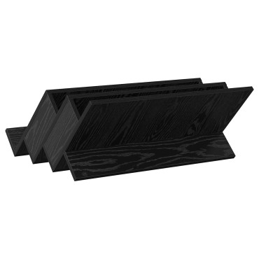 vidaXL Ράφι Περιοδικών Μαύρη Οξυά 65x53x28,5cm Επεξεργασμένο Ξύλο 1 τεμ.