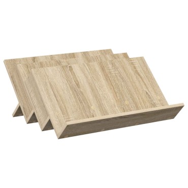 vidaXL Ράφι Περιοδικών με ράφι Δρύς Sonoma 65x53x28,5 εκ 1 τεμ.