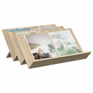 vidaXL Ράφι Περιοδικών με ράφι Δρύς Sonoma 65x53x28,5 εκ 1 τεμ.