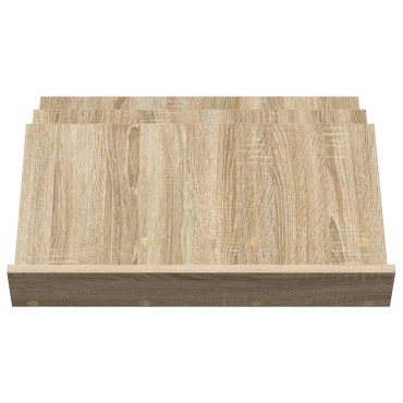 vidaXL Ράφι Περιοδικών με ράφι Δρύς Sonoma 65x53x28,5 εκ 1 τεμ.