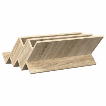 vidaXL Ράφι Περιοδικών με ράφι Δρύς Sonoma 65x53x28,5 εκ 1 τεμ.
