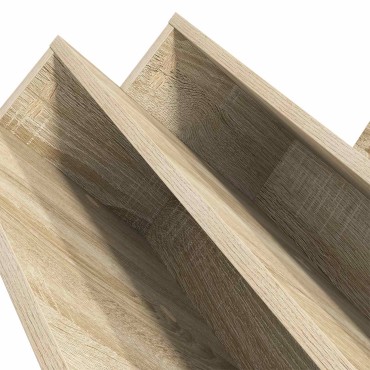 vidaXL Ράφι Περιοδικών με ράφι Δρύς Sonoma 65x53x28,5 εκ 1 τεμ.