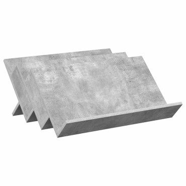 vidaXL Ράφι Περιοδικών με ράφι Γκρι Μπετόν 65x53x28,5 εκ 1 τεμ.