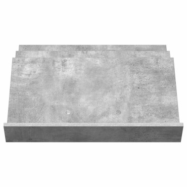 vidaXL Ράφι Περιοδικών με ράφι Γκρι Μπετόν 65x53x28,5 εκ 1 τεμ.