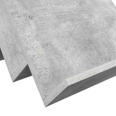 vidaXL Ράφι Περιοδικών με ράφι Γκρι Μπετόν 65x53x28,5 εκ 1 τεμ.